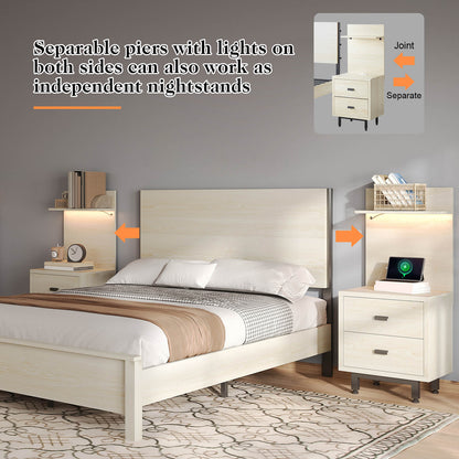 Evelyn Queen Bed Frame-Birch White
