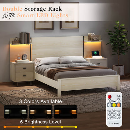 Evelyn Queen Bed Frame-Birch White