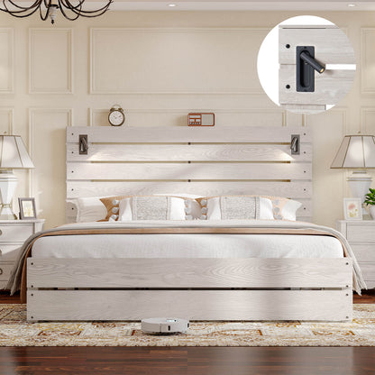 Ashford 51"H Bed Frame Amerlife / Ash White