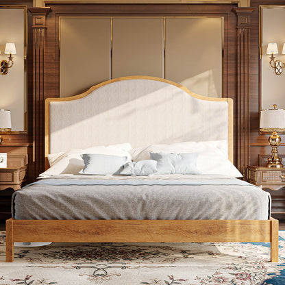 Dunmore Solid Wood Bed Frame- Walnut