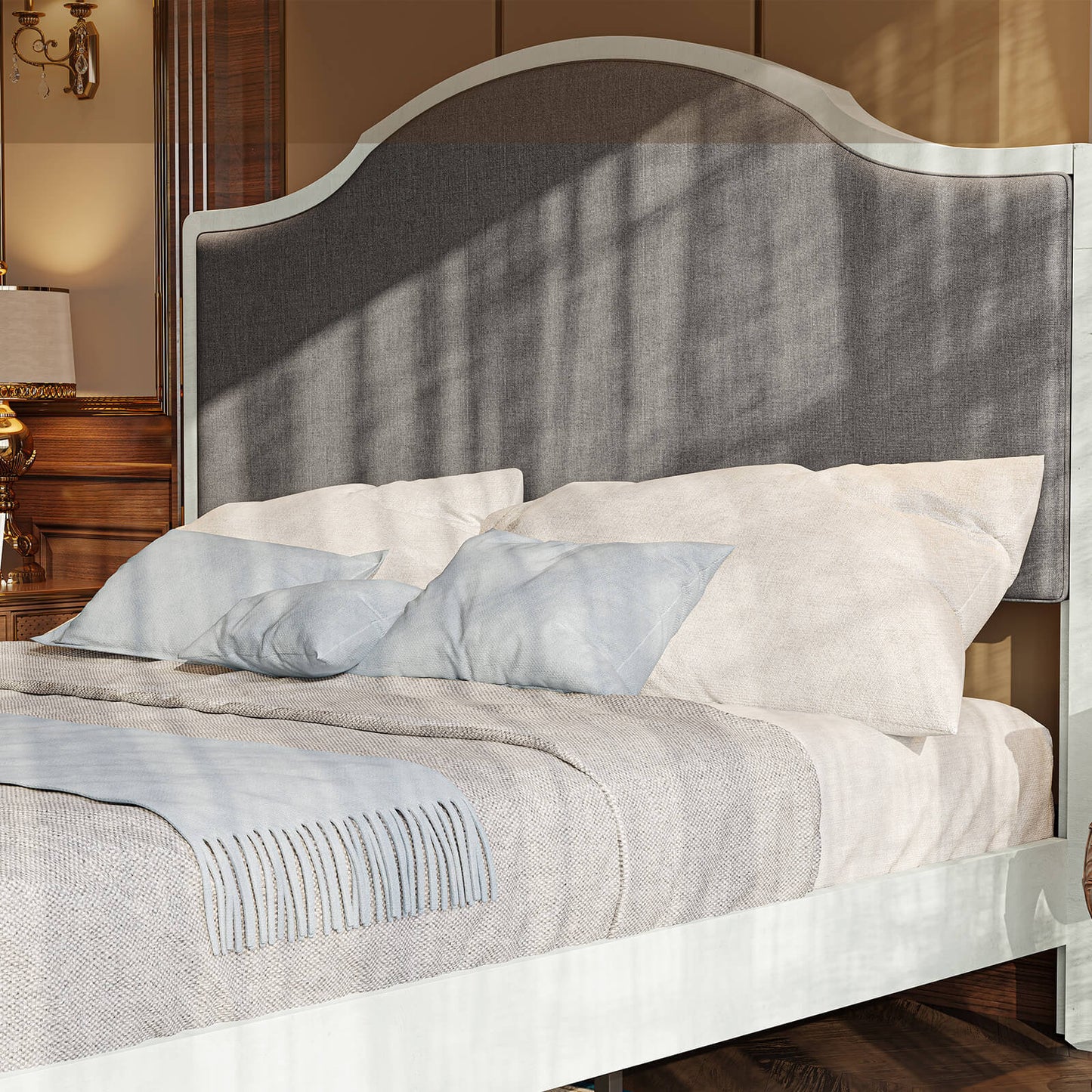 Dunmore Solid Wood Bed Frame- White