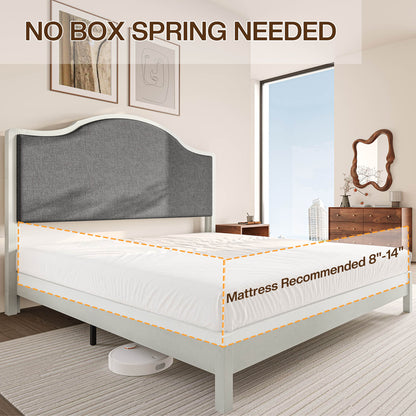 Dunmore Solid Wood Bed Frame- White