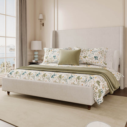 Luxora Slate Adjustable Bed Frame-White