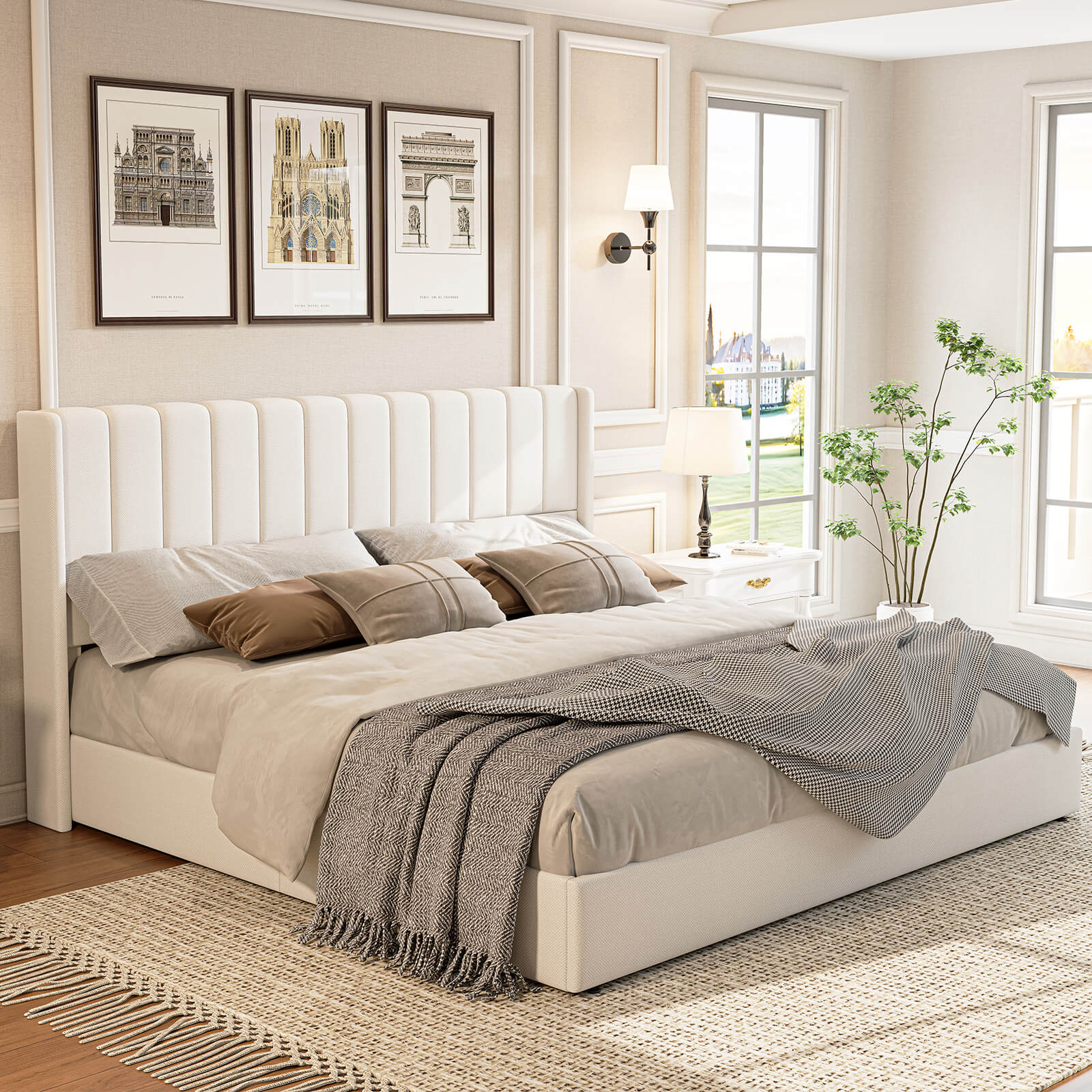 Brinley Lift Up Storage Bed Frame Amerlife