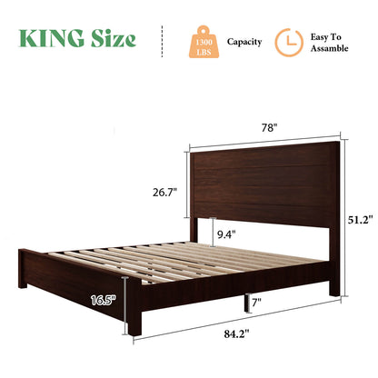 Timber Solid Wood Bed Frame Amerlife