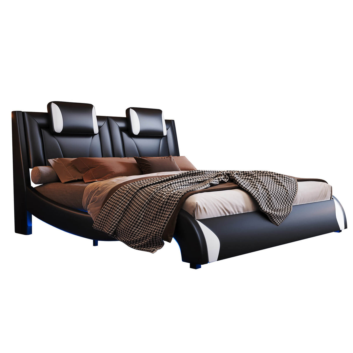 Dominic Racing-Car Bed Frame - BUB023-F-Black - Amerlife