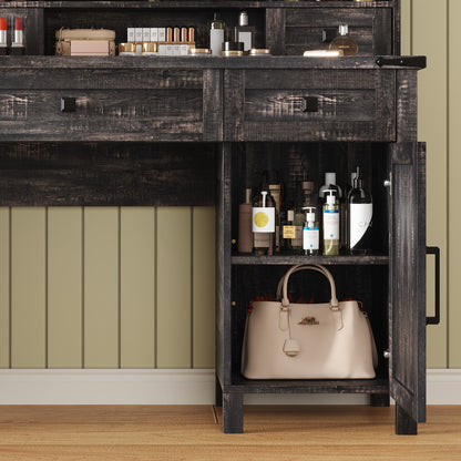 Bourton 42 Makeup Vanity - Black