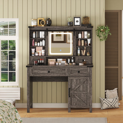 Bourton 42 Makeup Vanity - Gray