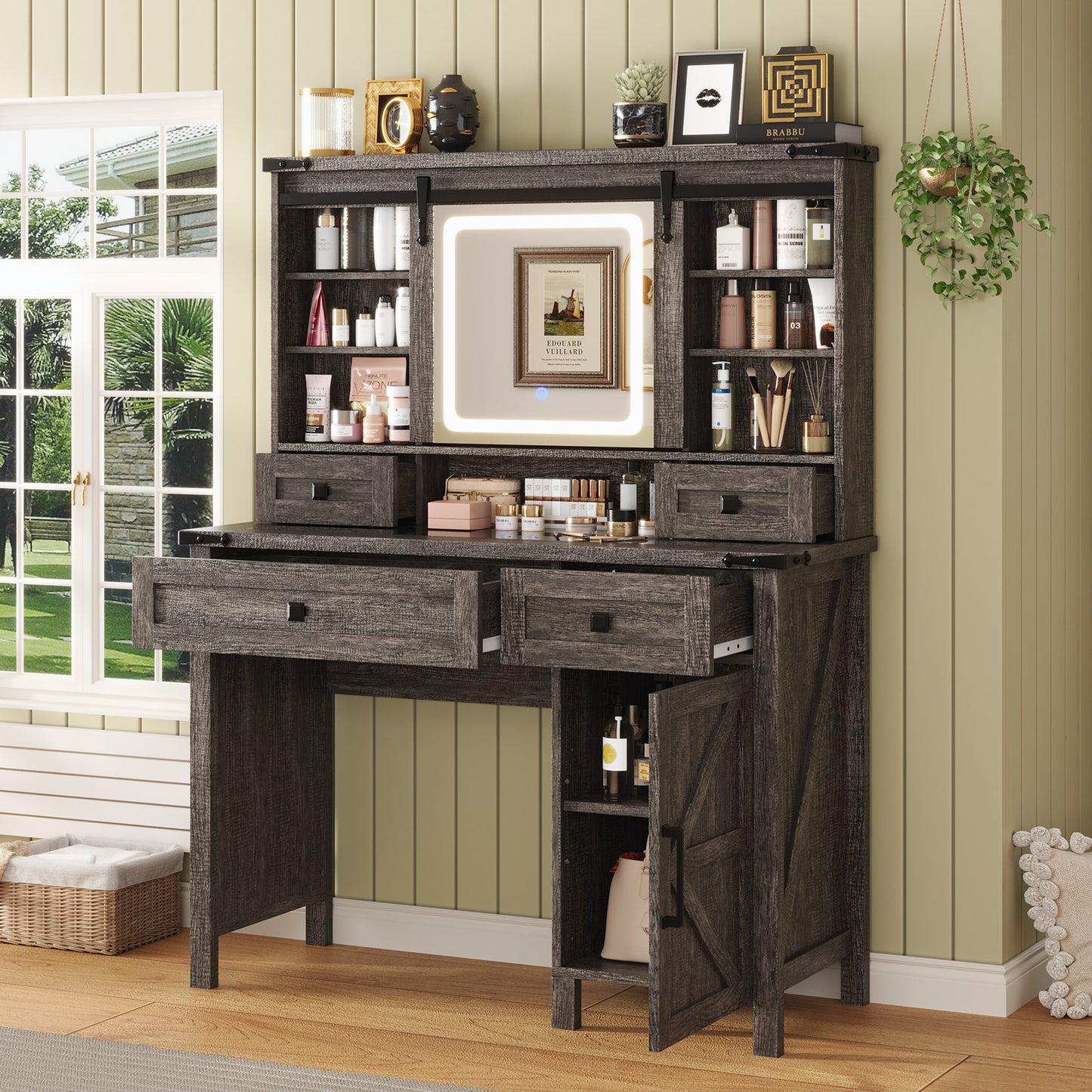 Bourton 42 Makeup Vanity - Gray