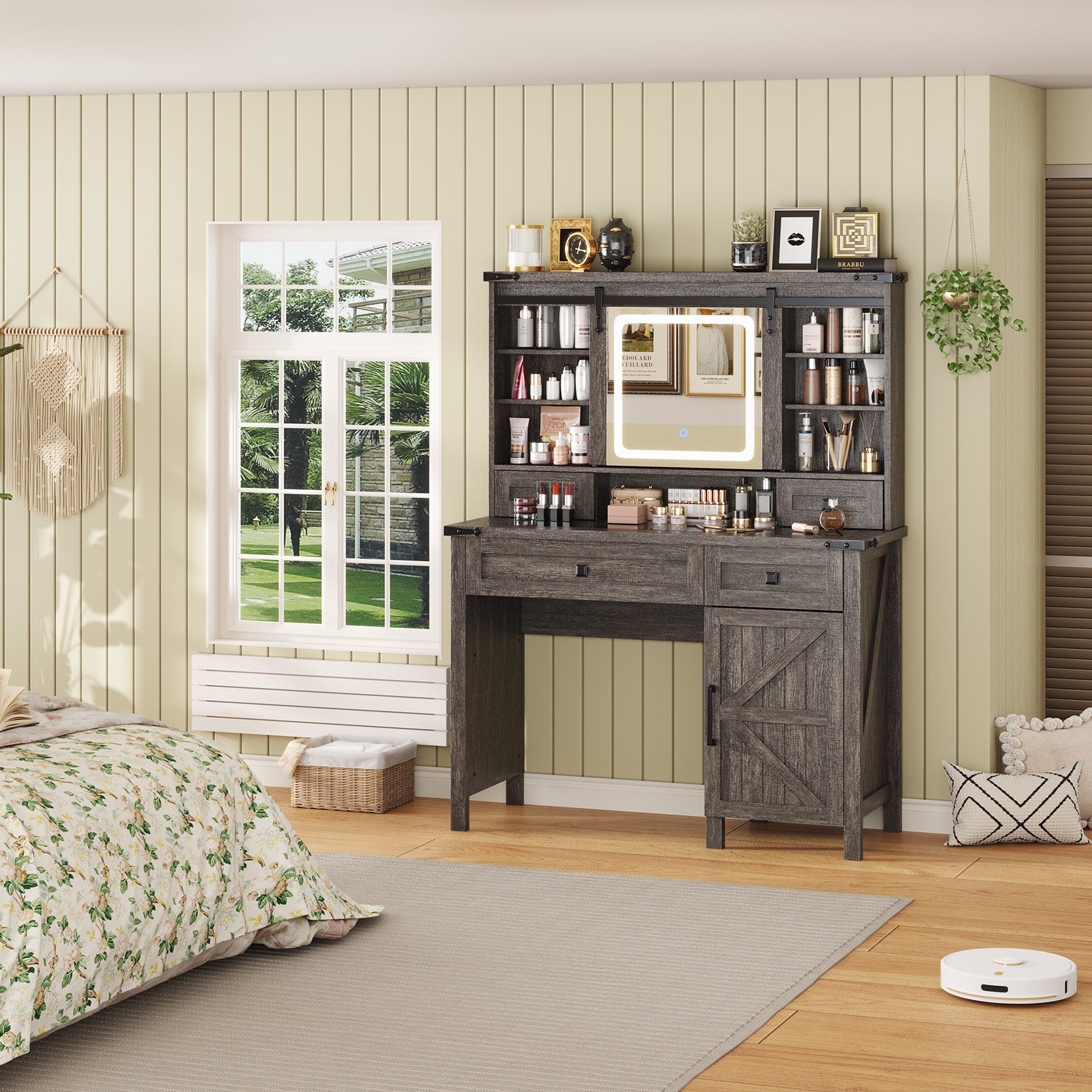 Bourton 42 Makeup Vanity - Gray