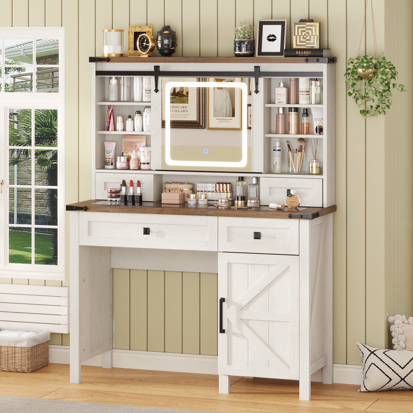 Bourton 42 Makeup Vanity - White