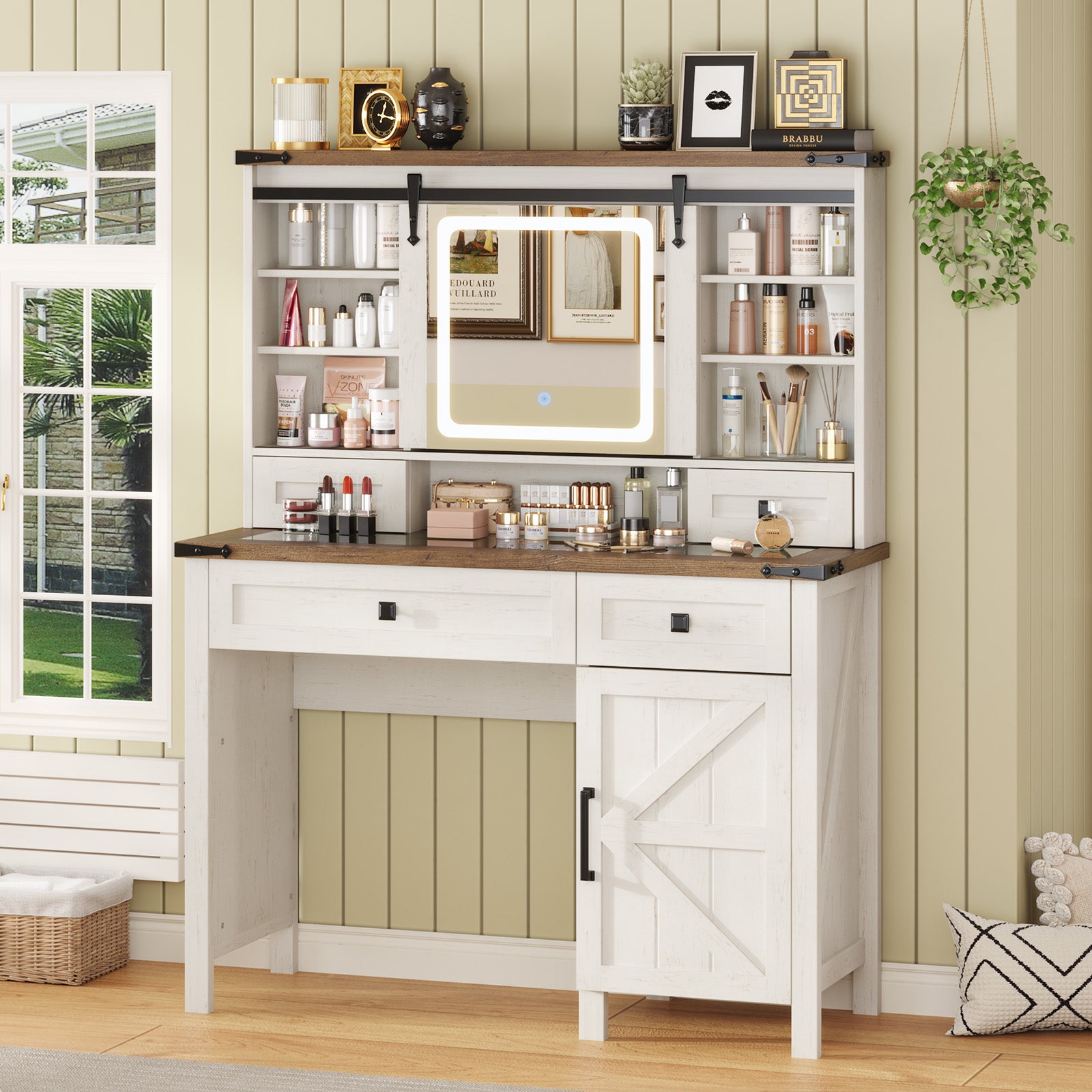 Bourton 42 Makeup Vanity - White
