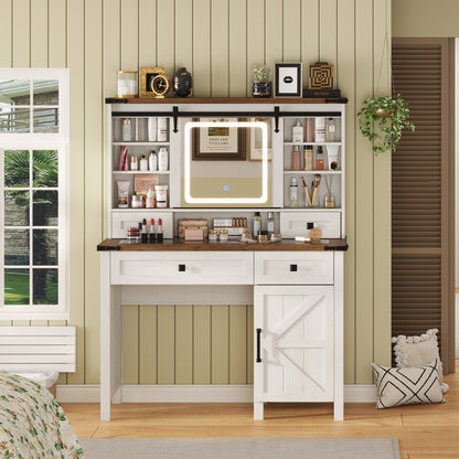 Bourton 42 Makeup Vanity - White
