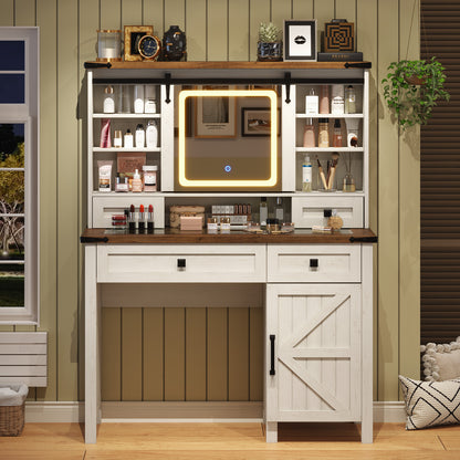 Bourton 42 Makeup Vanity - White