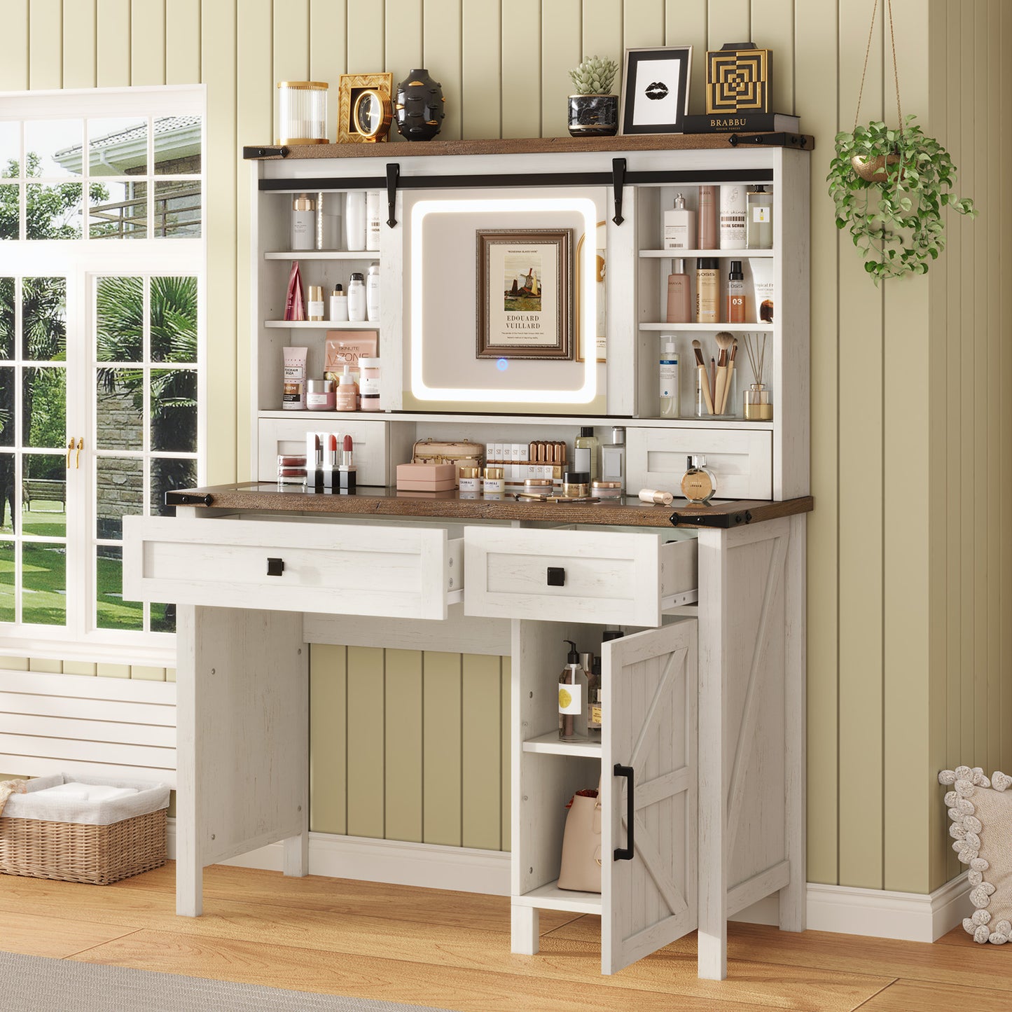 Bourton 42 Makeup Vanity - White