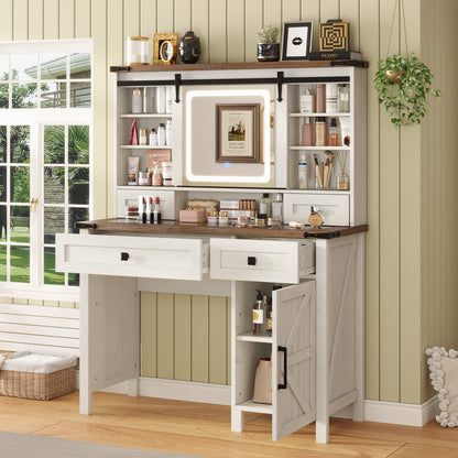 Bourton 42 Makeup Vanity - White