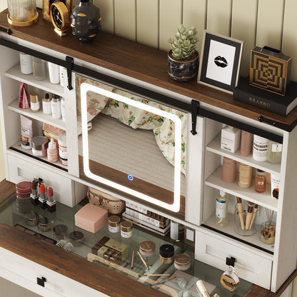 Bourton 42 Makeup Vanity - White