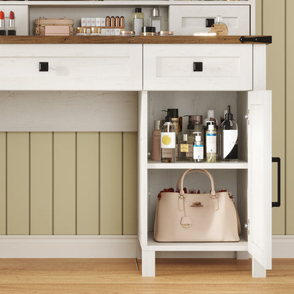 Bourton 42 Makeup Vanity - White