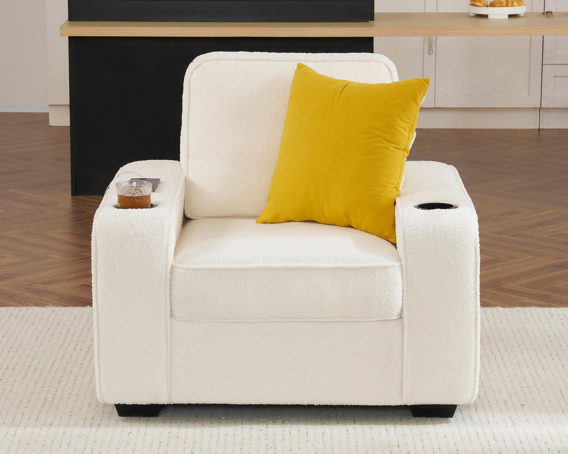 Chords Deep Seat Sofa Chair - Bouclé Off-White