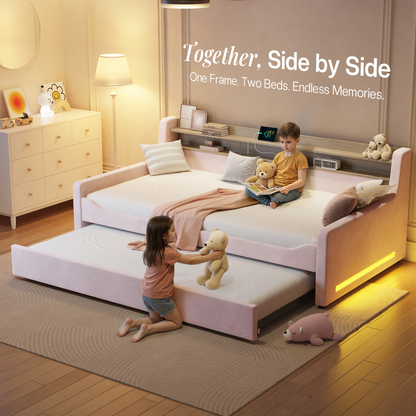 Bouff Bed Frame - Pink