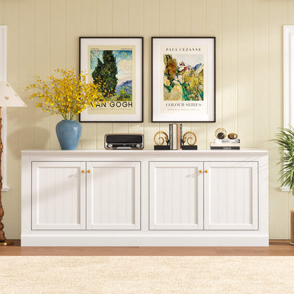 Averis 72" Sideboard Buffet Cabinet Amerlife White
