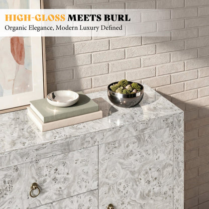 Orlando 60'' High Gloss Buffet Amerlife Grey