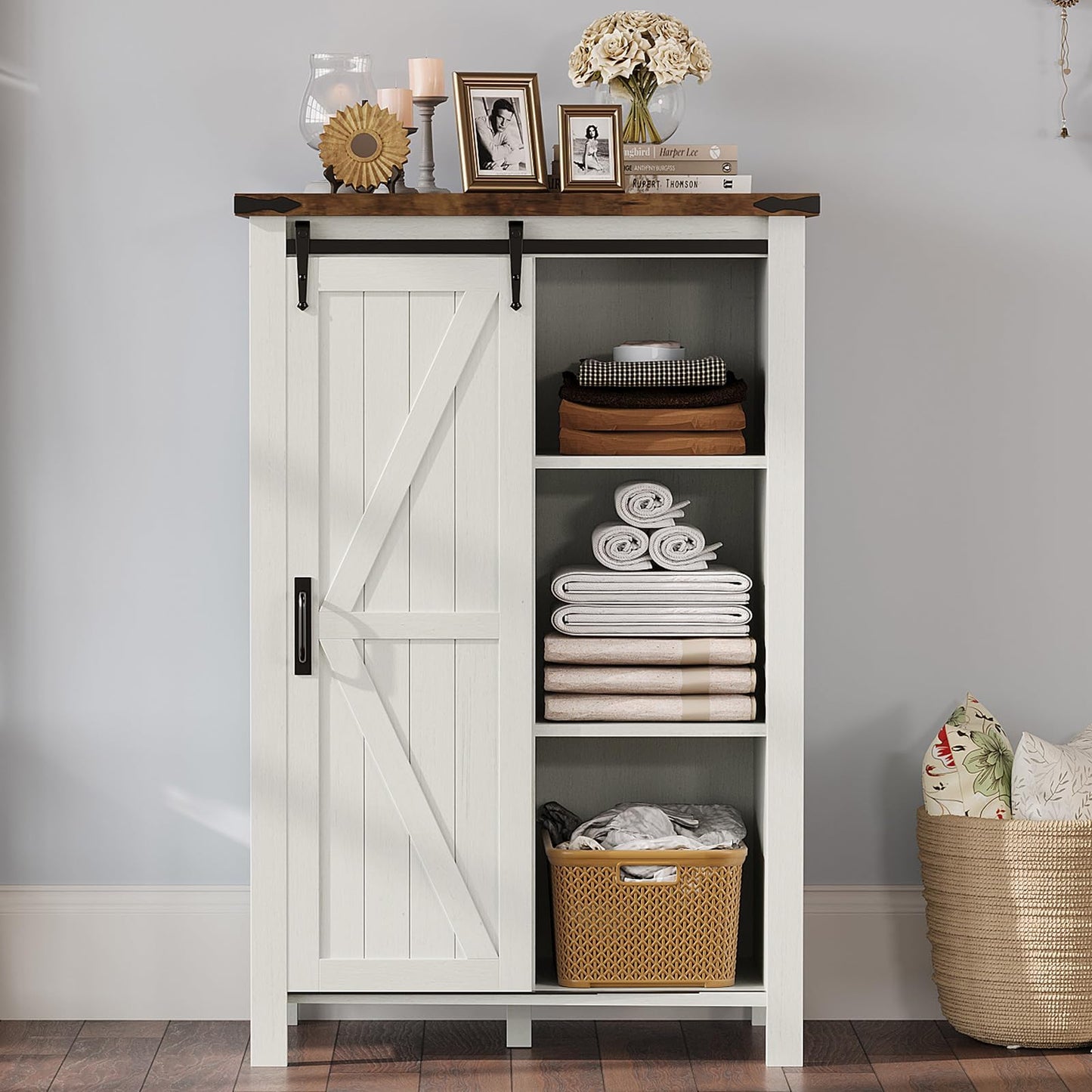 Marlowe Farmhouse Dresser Set Amerlife Distressed White
