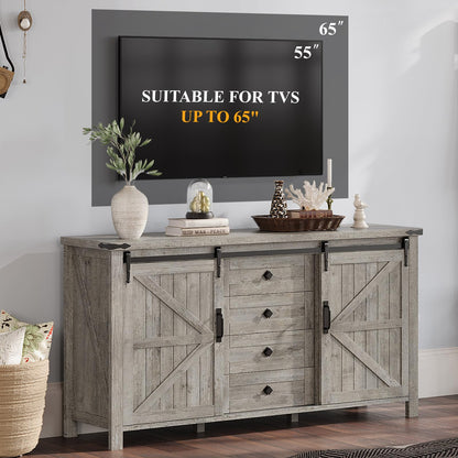 Marlowe Farmhouse Dresser Set Amerlife Light Rustic Oak