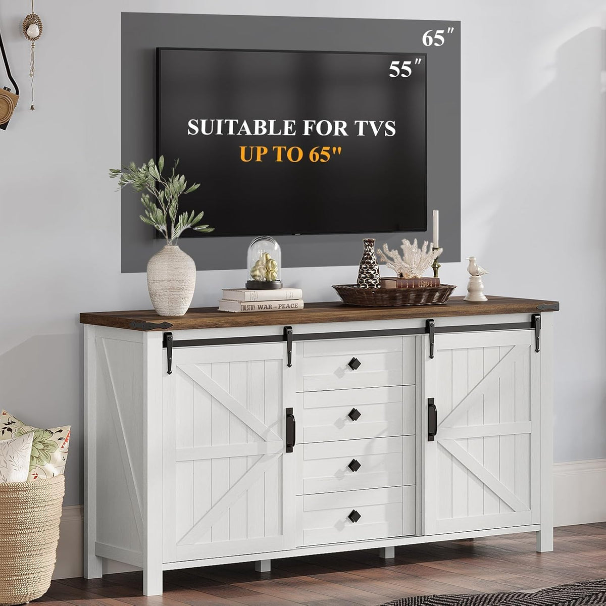 Farmhouse Bedroom Set with Storage Amerlife  Bedroom Furniture Sets Distressed White