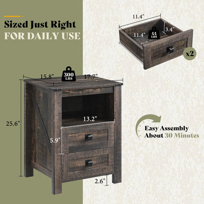 Farmhouse Bedroom Set with Storage Amerlife  Bedroom Furniture Sets Black Oak