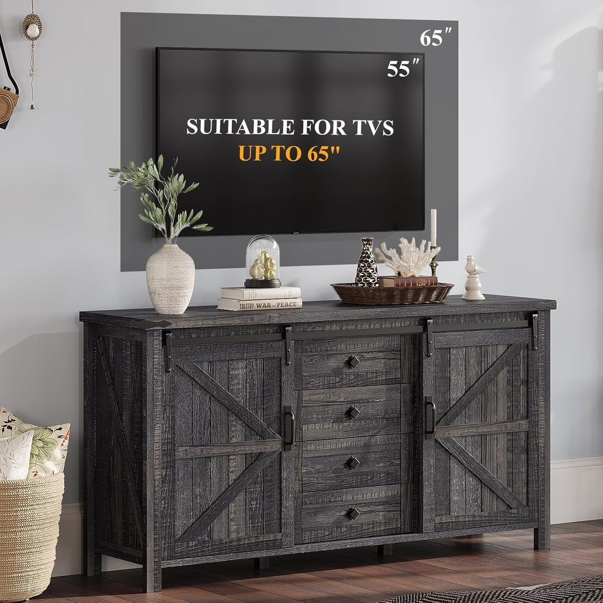 Farmhouse Bedroom Set with Storage Amerlife  Bedroom Furniture Sets Black Oak