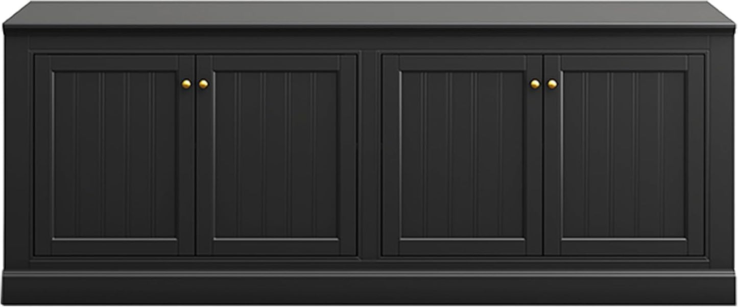 Averis 72" Sideboard Buffet Cabinet Amerlife Black