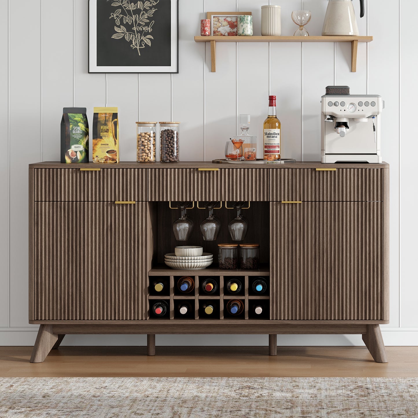 Form Wine Cabinet with Fridge Grey