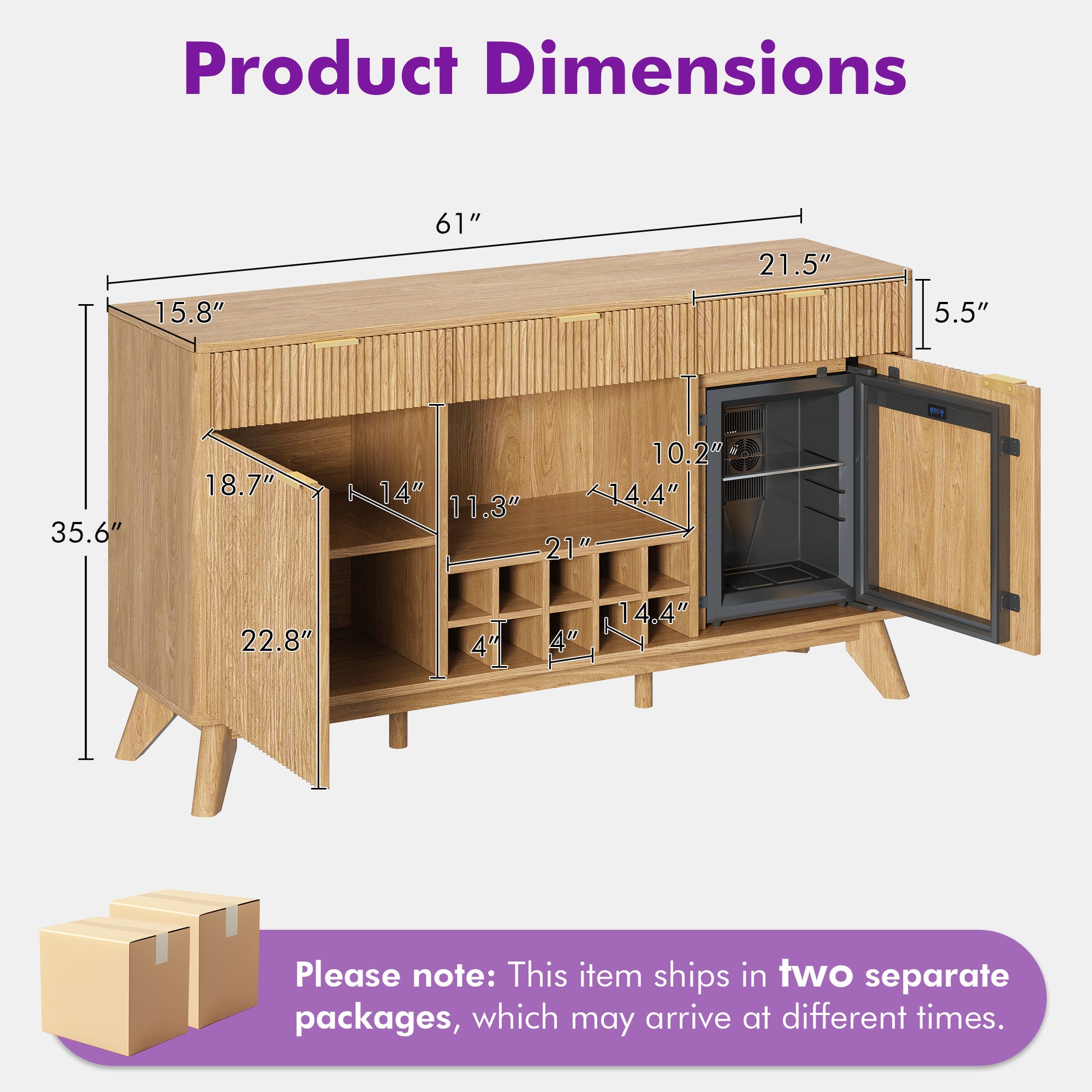 Form Wine Cabinet with Fridge