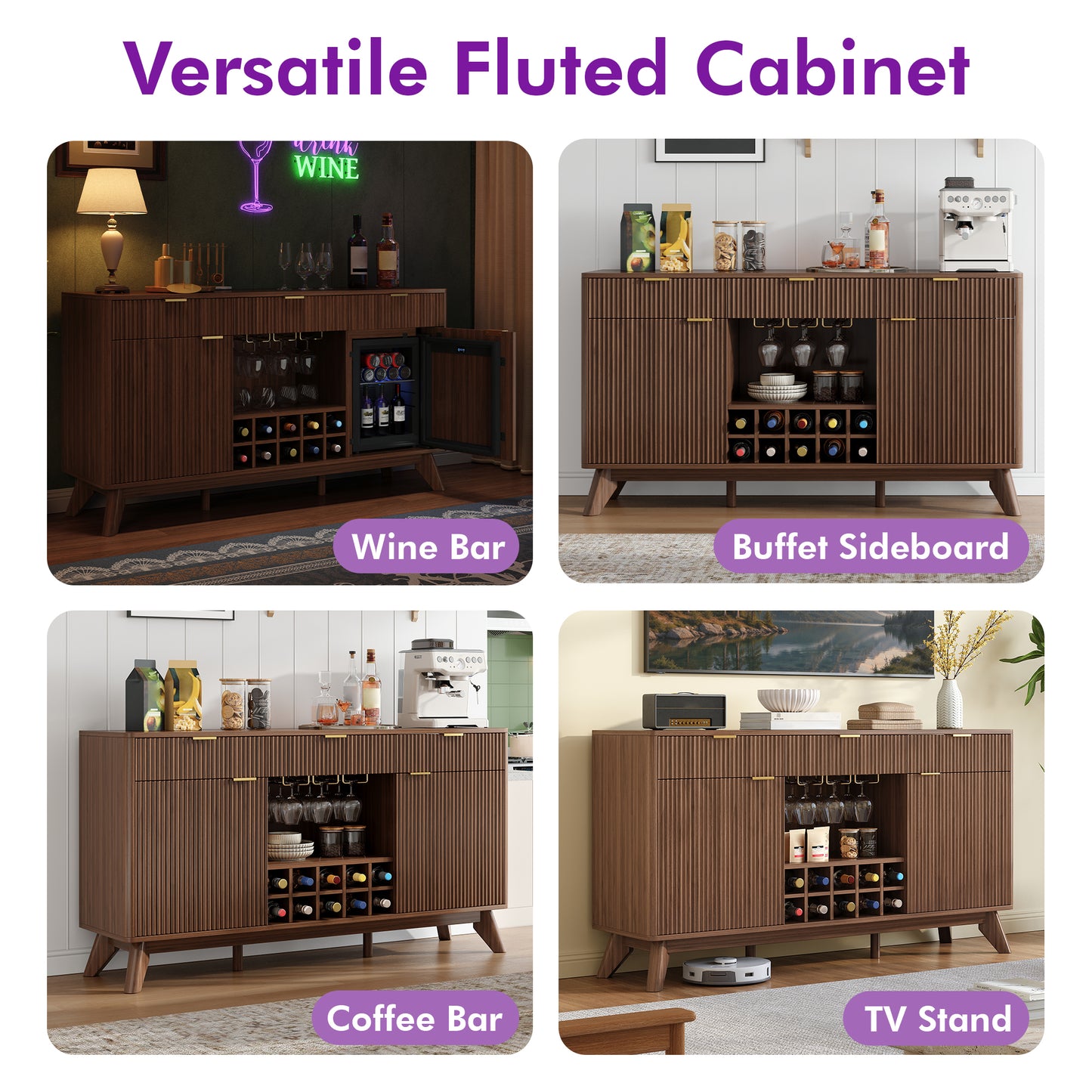 Form Wine Cabinet with Fridge Grey