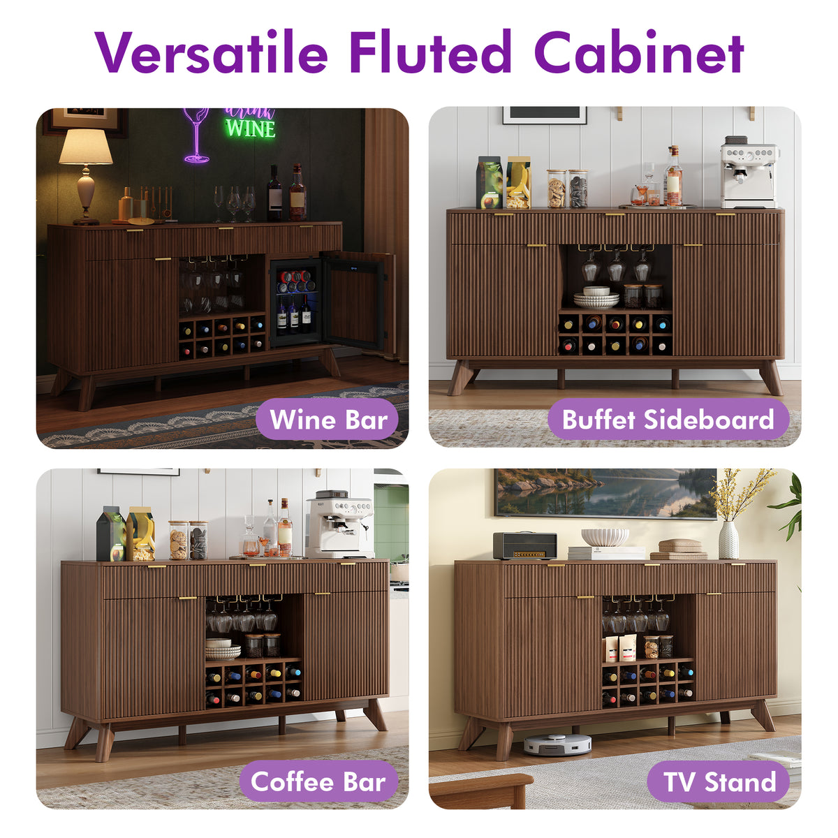 Form Wine Cabinet with Fridge Grey