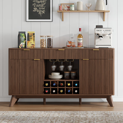 Form Wine Cabinet with Fridge Walnut
