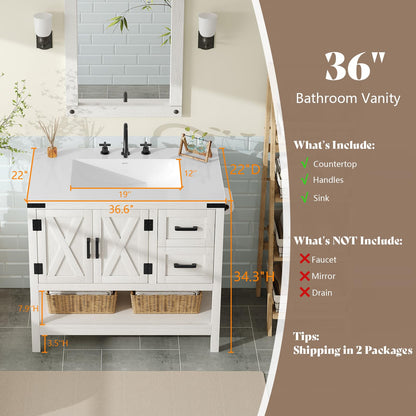 Calverton Antique White 36”
