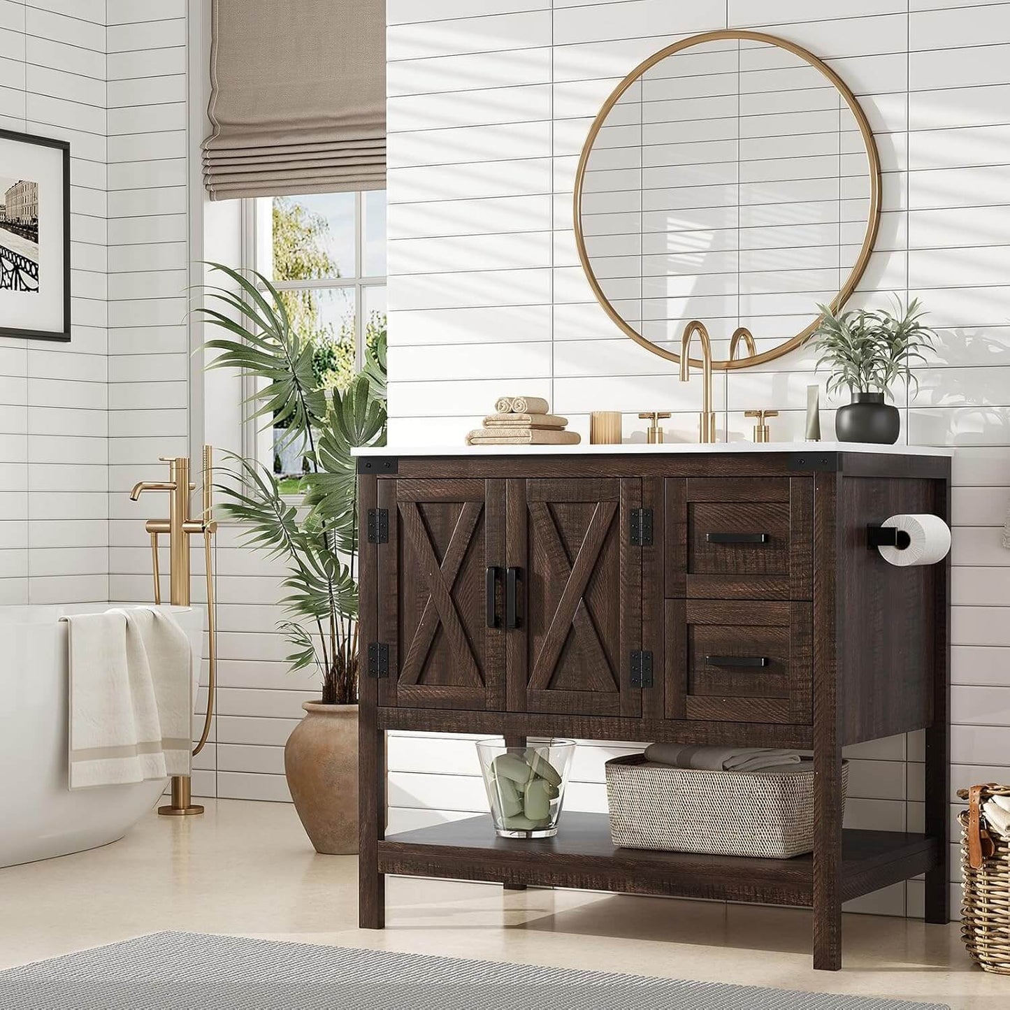 Calverton Rustic Brown 36”