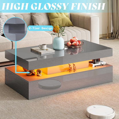Luma 3-Piece Coffee Table Set Amerlife Grey