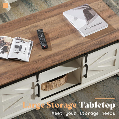 Twain Farmhouse Living Room Set Amerlife White / 48“