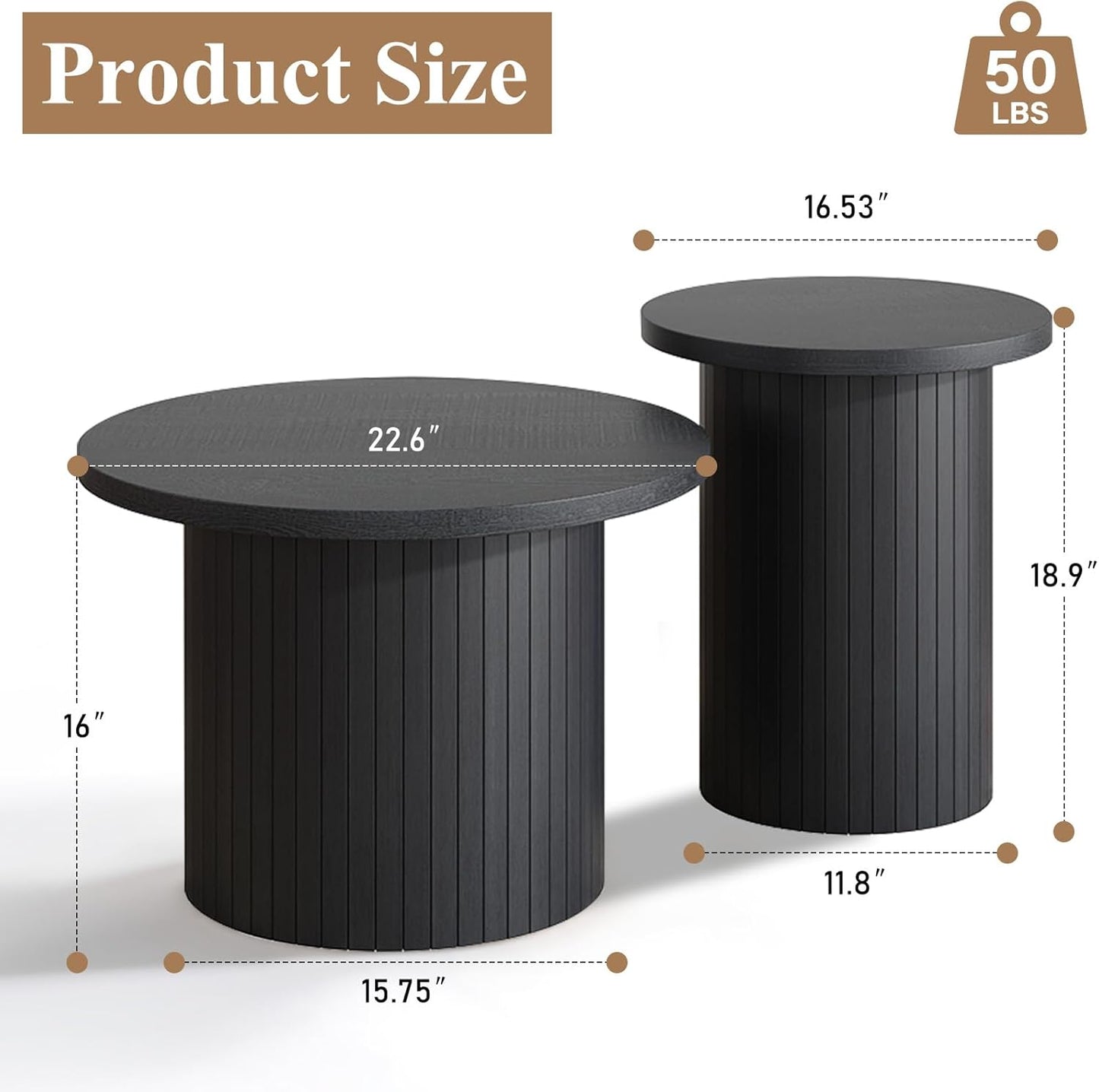 Briar Coffee-Table Textured Black