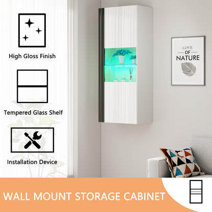 Photon Fireplace Wall Unit 80 " White