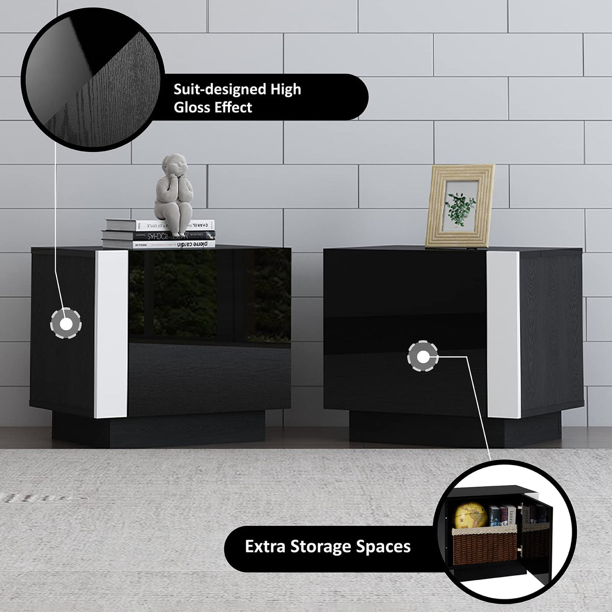 Sheer Large Fireplace TV Console Set 70 "