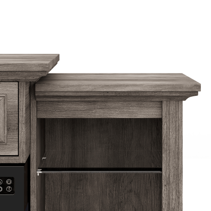 CFT030 Jetson Fireplace TV Stand Wash Grey