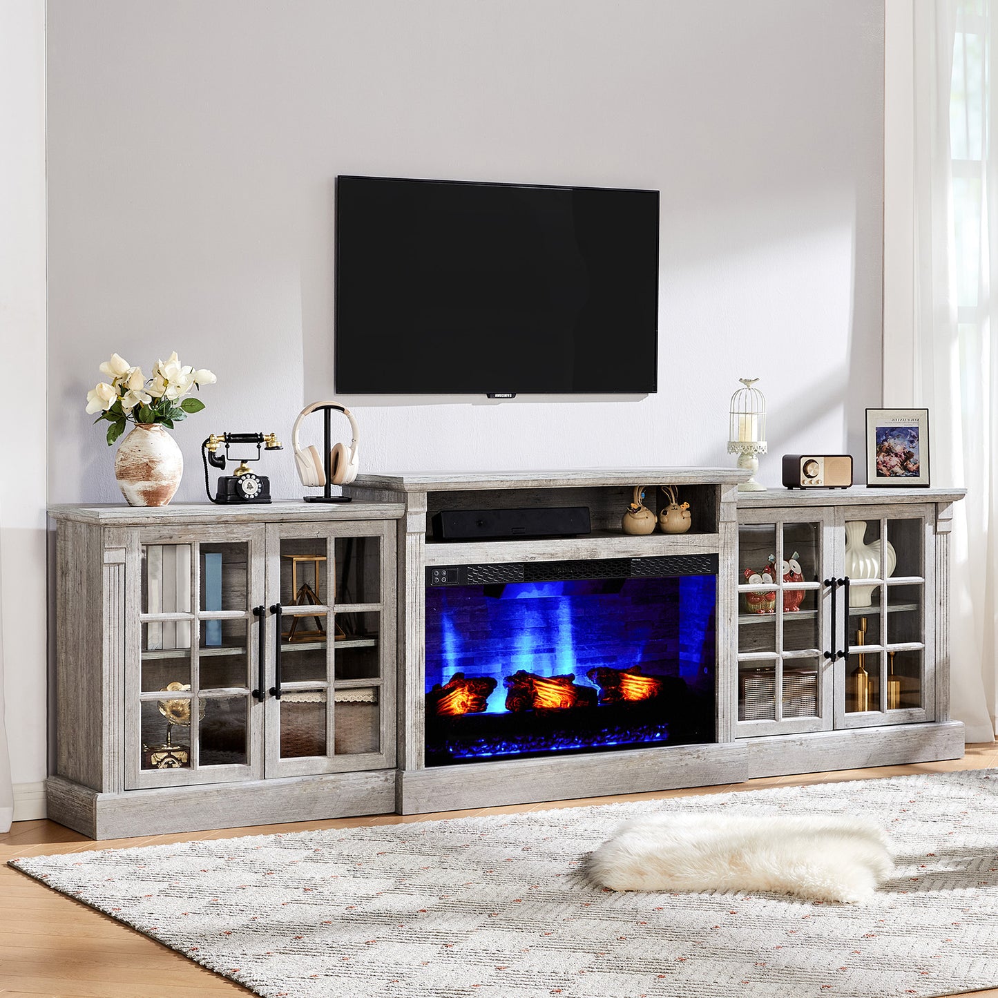 Everwood 97" Fireplace TV Stand