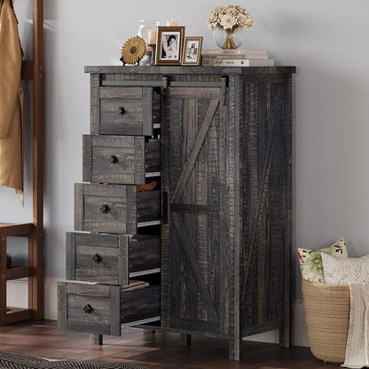 Marlowe Farmhouse Dresser Set Amerlife Black Oak
