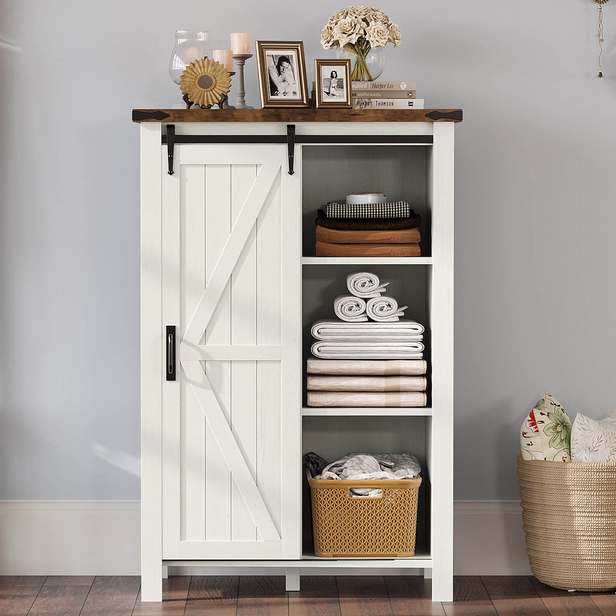 Marlowe 5-Drawer Dresser Distressed White