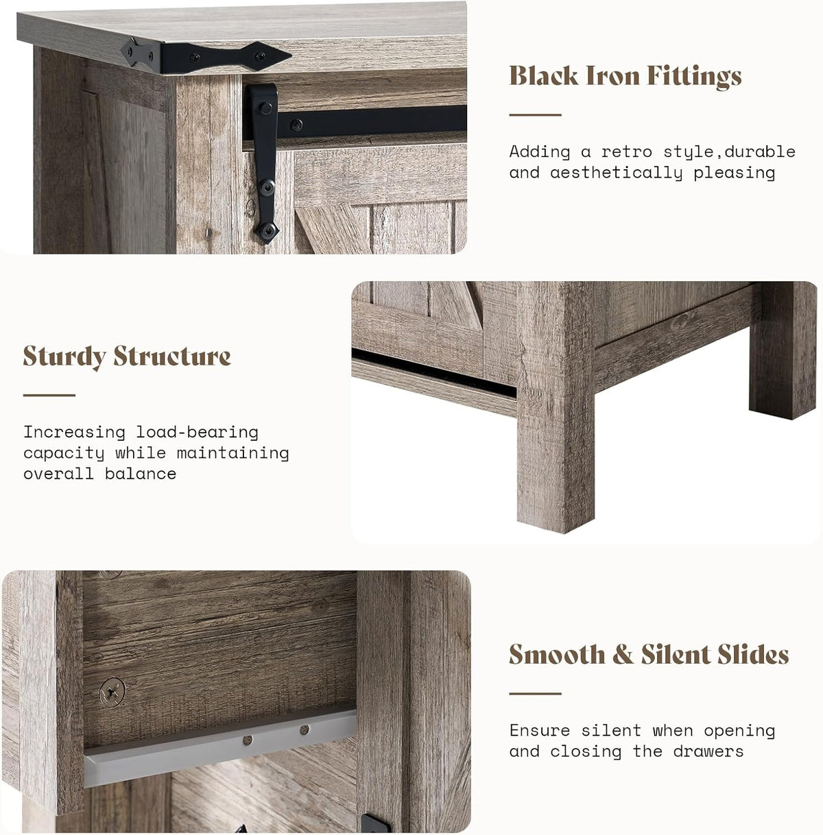 Marlowe 5-Drawer Dresser Light Rustic Oak