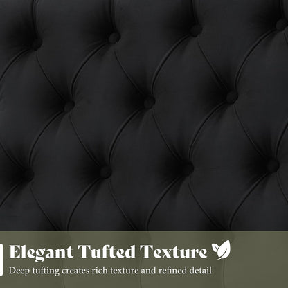 Scallop Wingback Headboard Only Amerlife Black